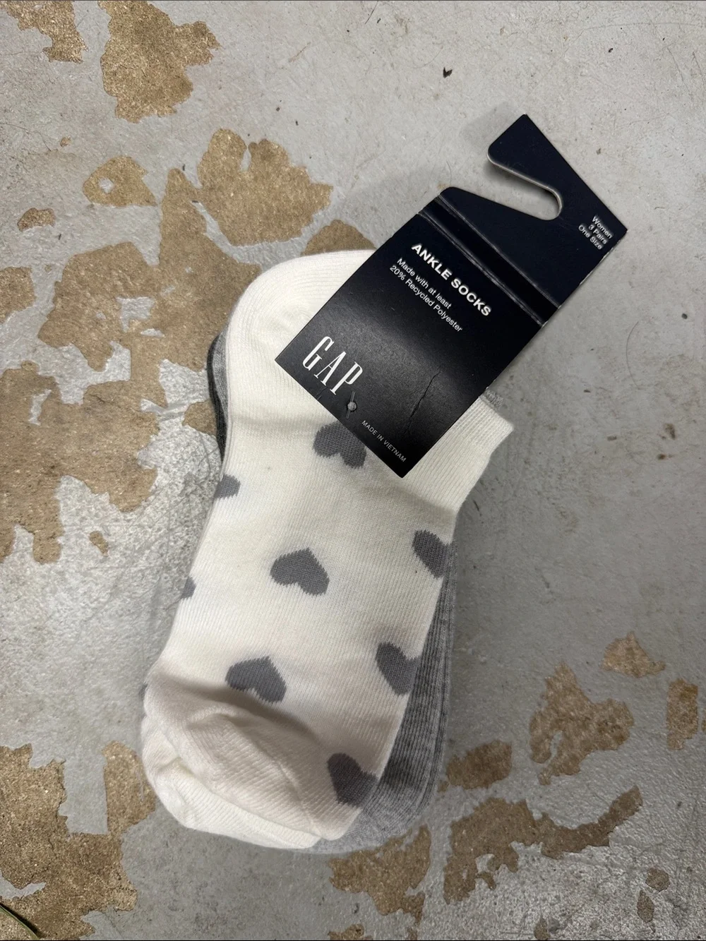 GAP Womens Ankle Socks (3) Pairs NWT - One Size